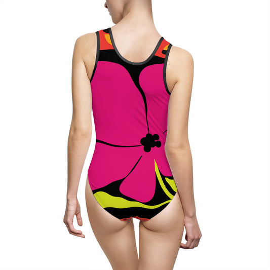 Pink Petal Pop Women's Classic One-Piece Swimsuit