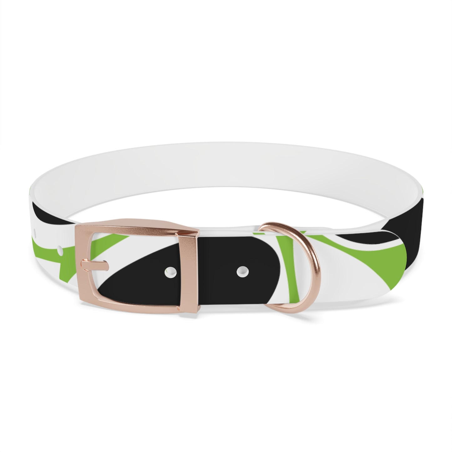 Lime Vivid Petal Edge Dog Collar
