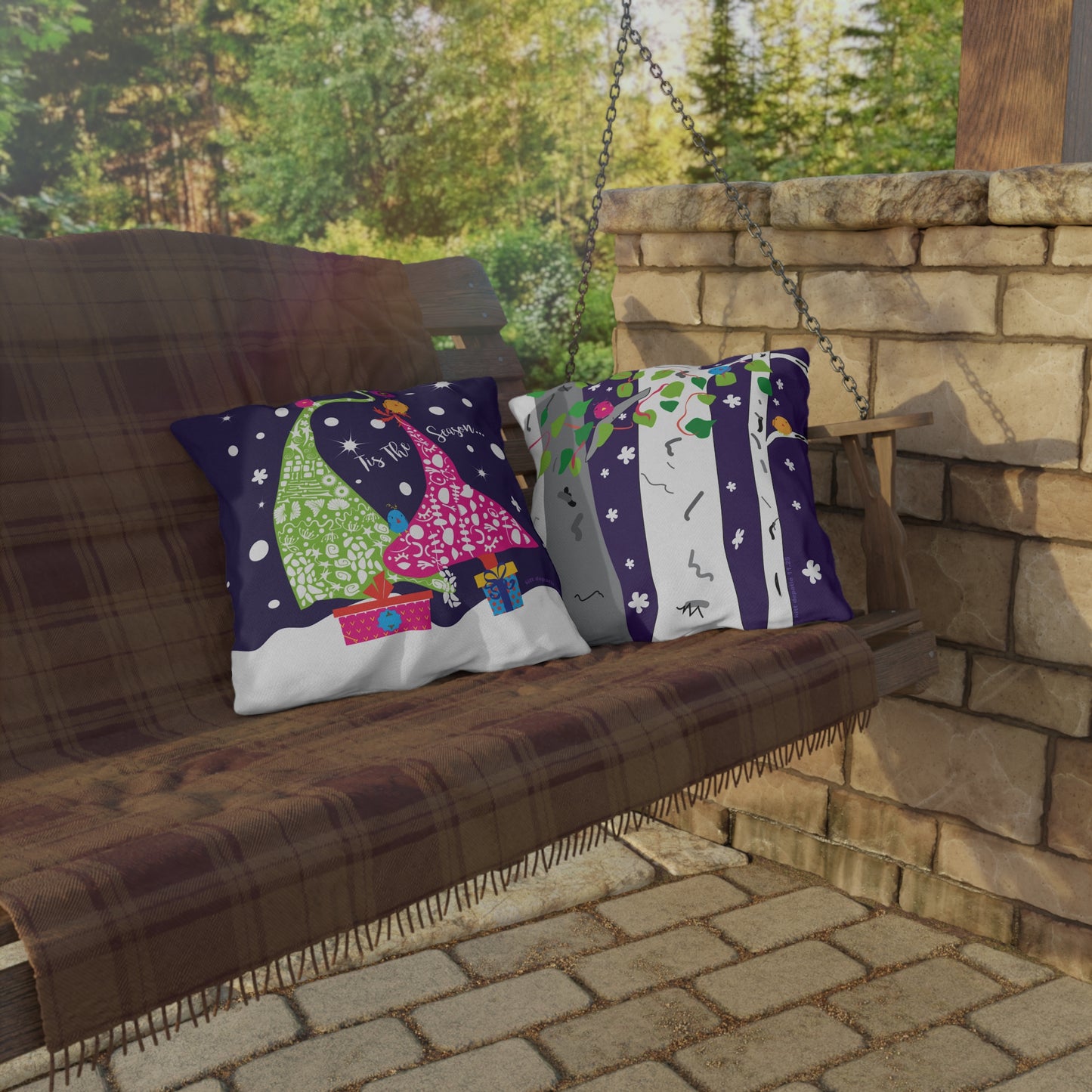 Holiday Trees Pillow