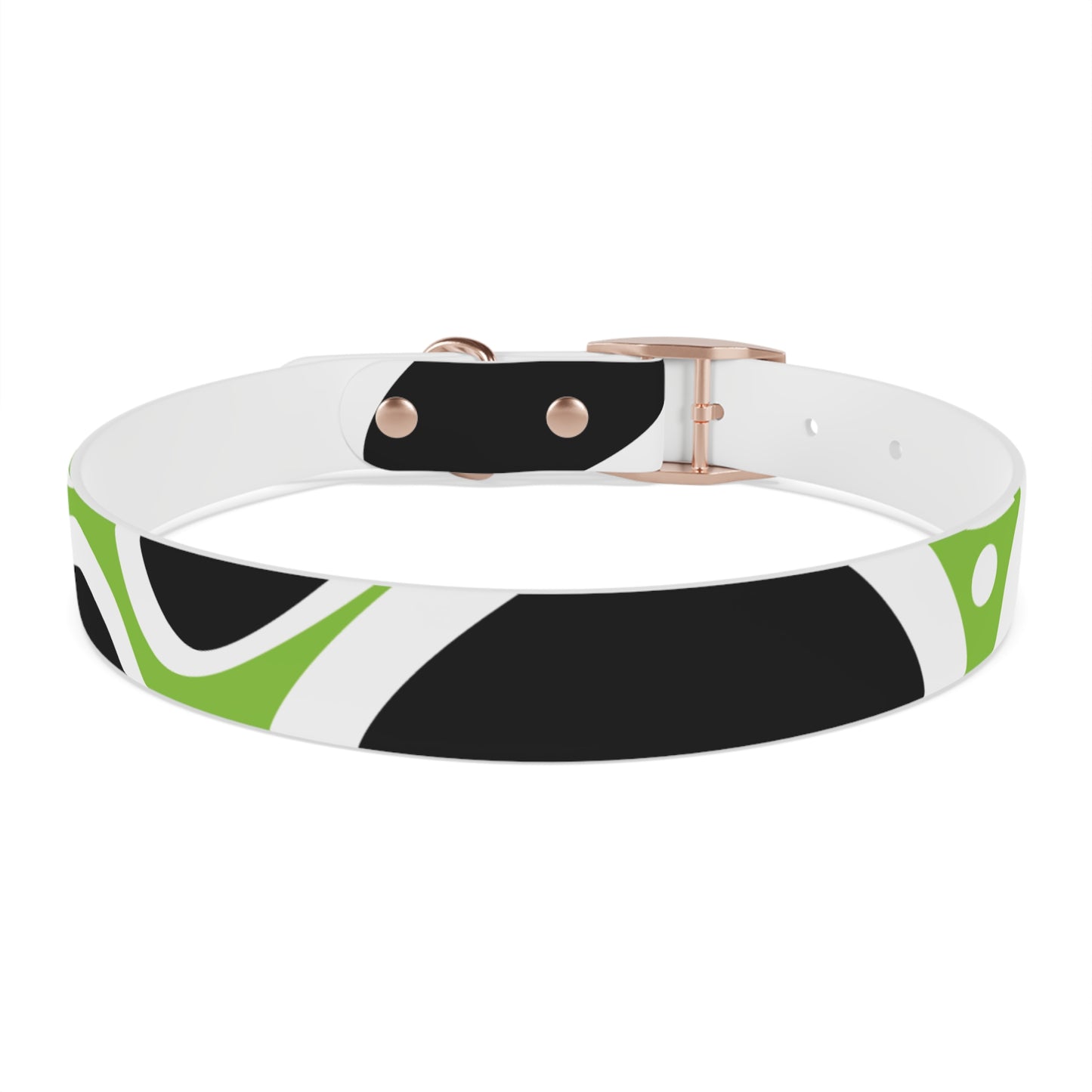 Lime Vivid Petal Edge Dog Collar