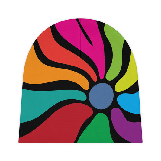 Hippie Flower Baby Beanie