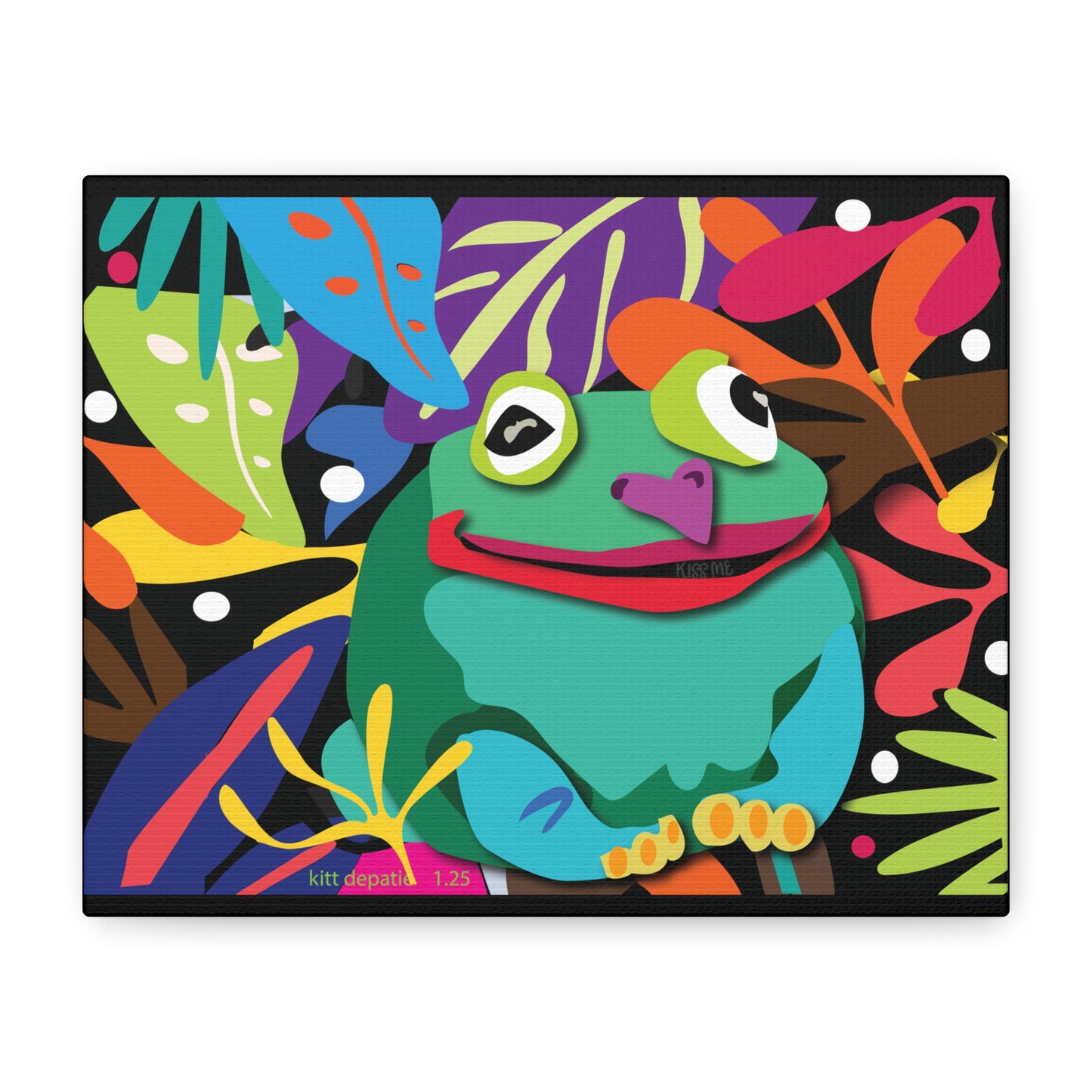 Frogalicous Matte Canvas, Stretched, 1.25"