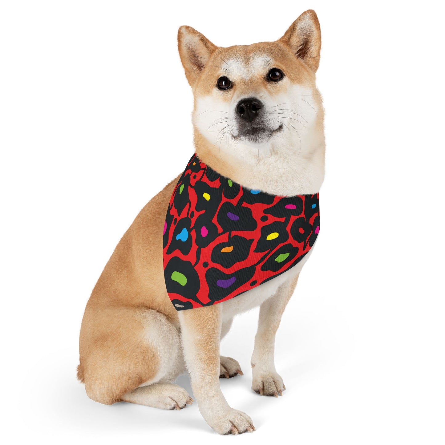Orange Bold Botanica Pet Bandana Collar