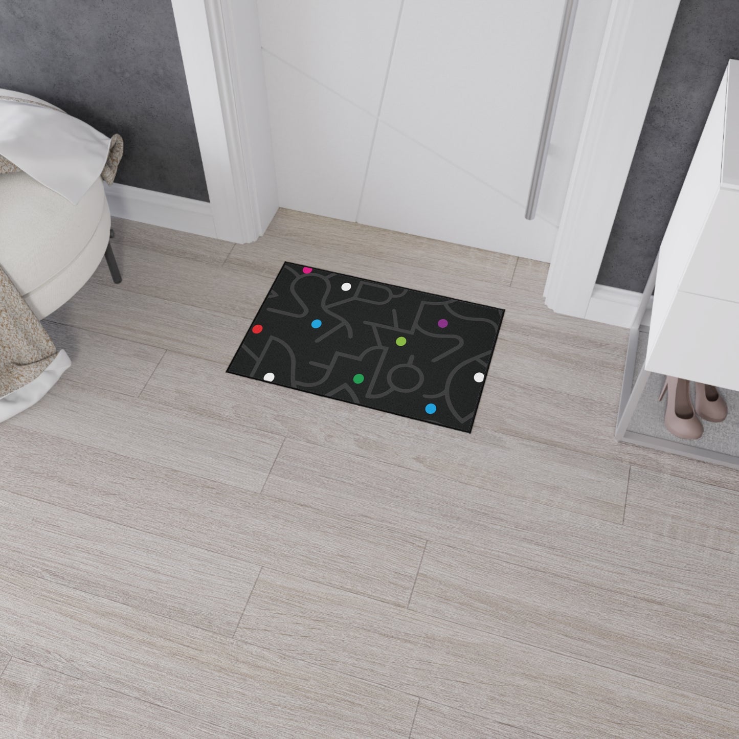 Pop Dots of Color Heavy Duty Floor Mat