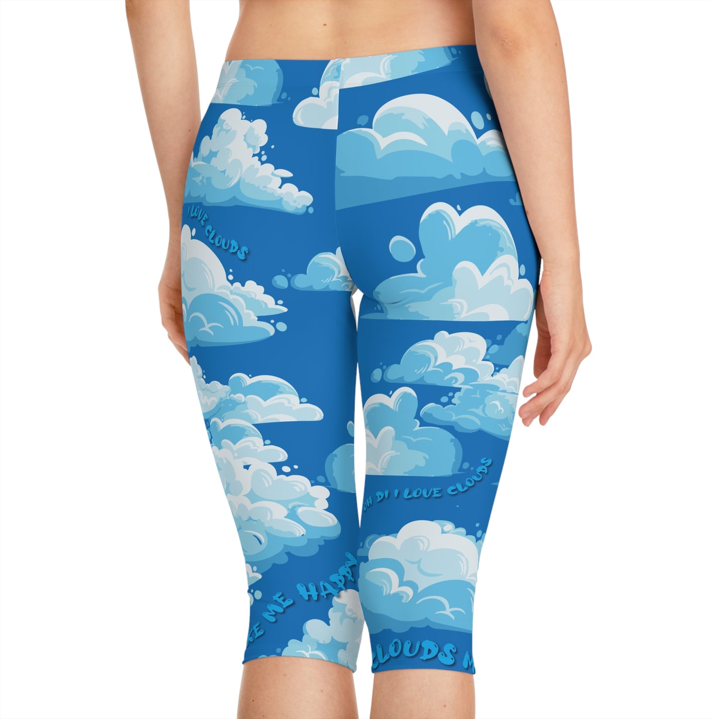 In The Clouds Women's Capri Leggings