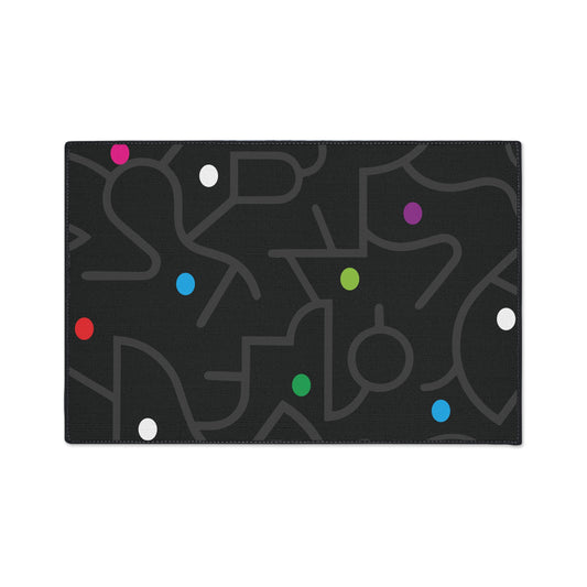 Pop Dots of Color Heavy Duty Floor Mat