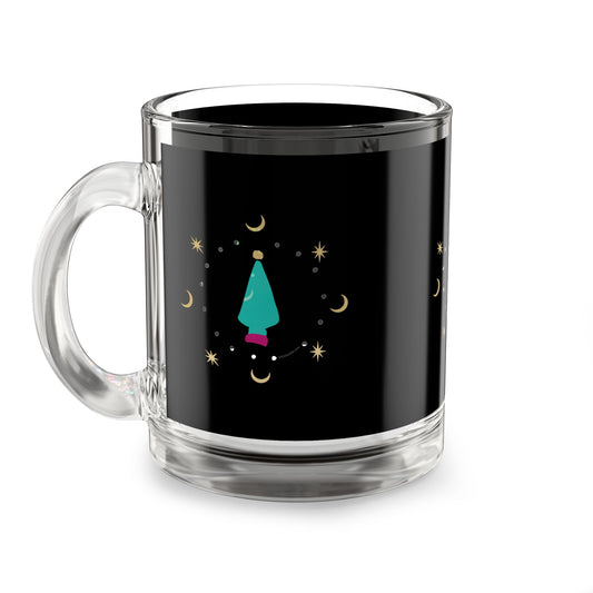 Holiday Trees Glass Mug, 10oz