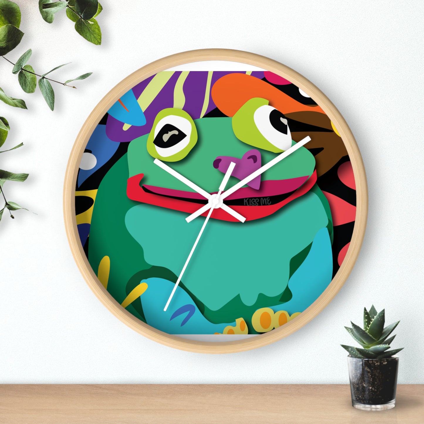 Frogolicious Wall Clock