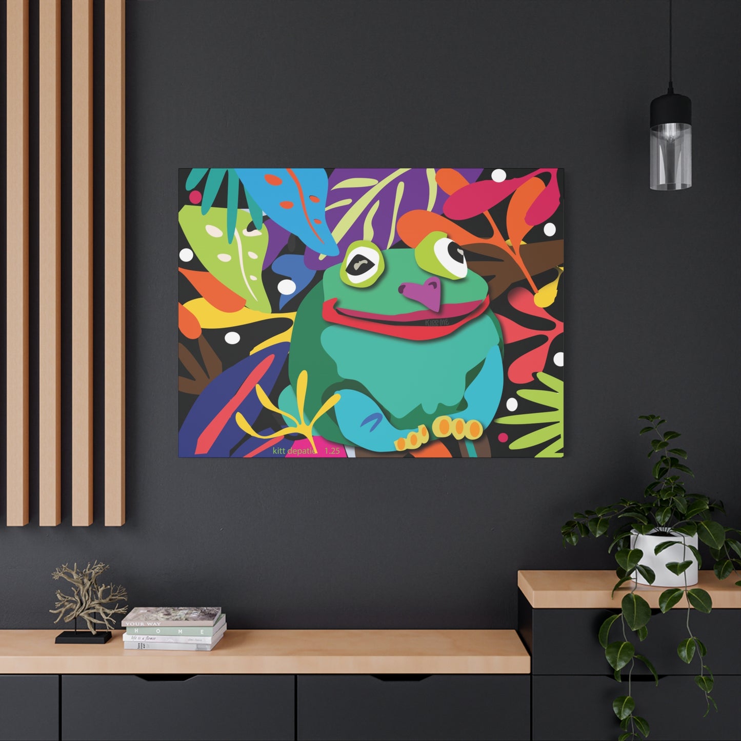 Frogalicous Matte Canvas, Stretched, 1.25"