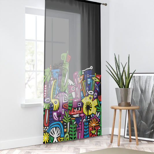 City Escape Window Curtain