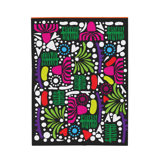 Flora Vibe Velveteen Plush Blanket