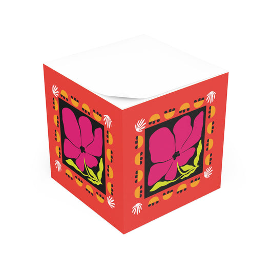 Orange Bloom Noir Note Cube