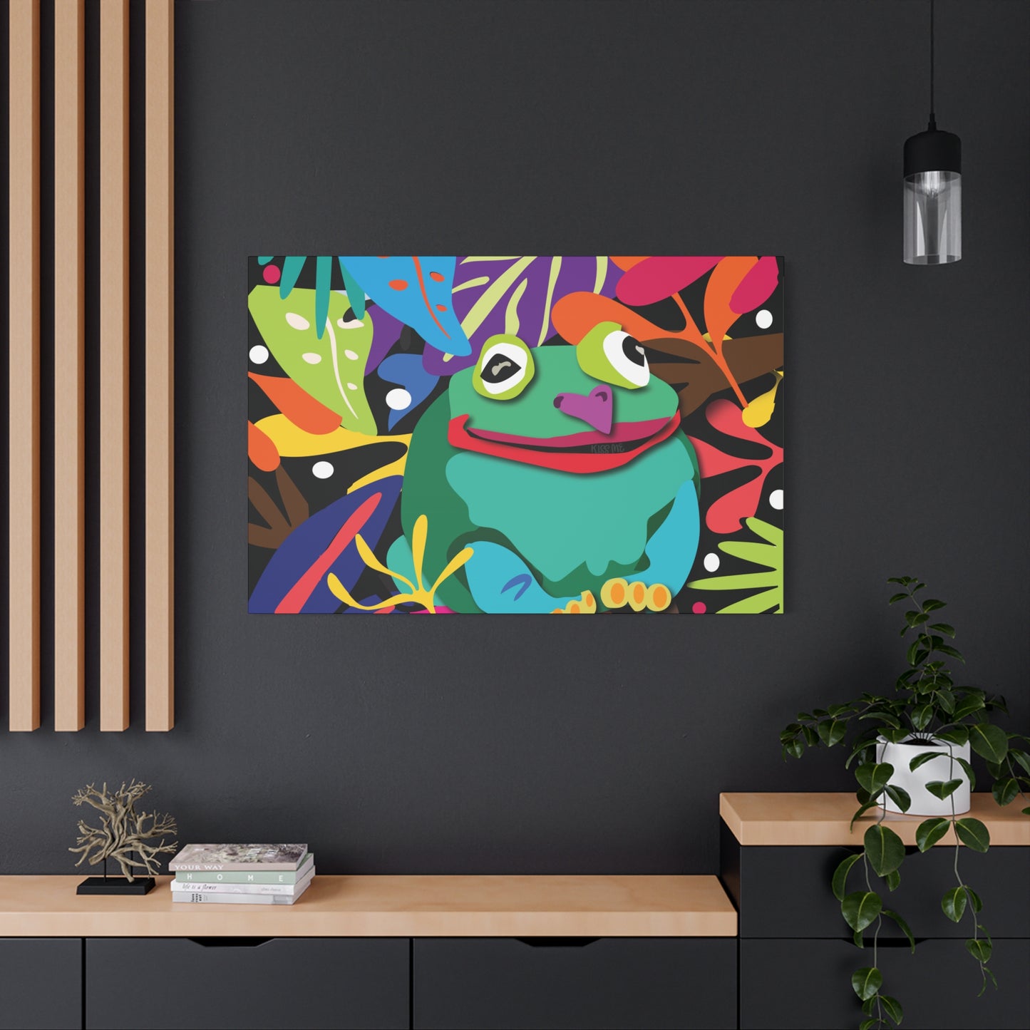 Frogalicous Matte Canvas, Stretched, 1.25"