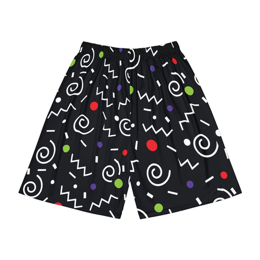 Color Scribbles Men’s Sports Shorts