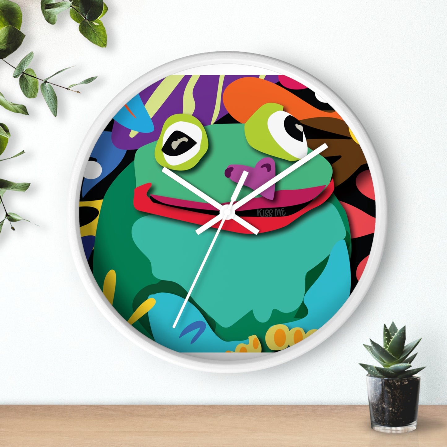 Frogolicious Wall Clock