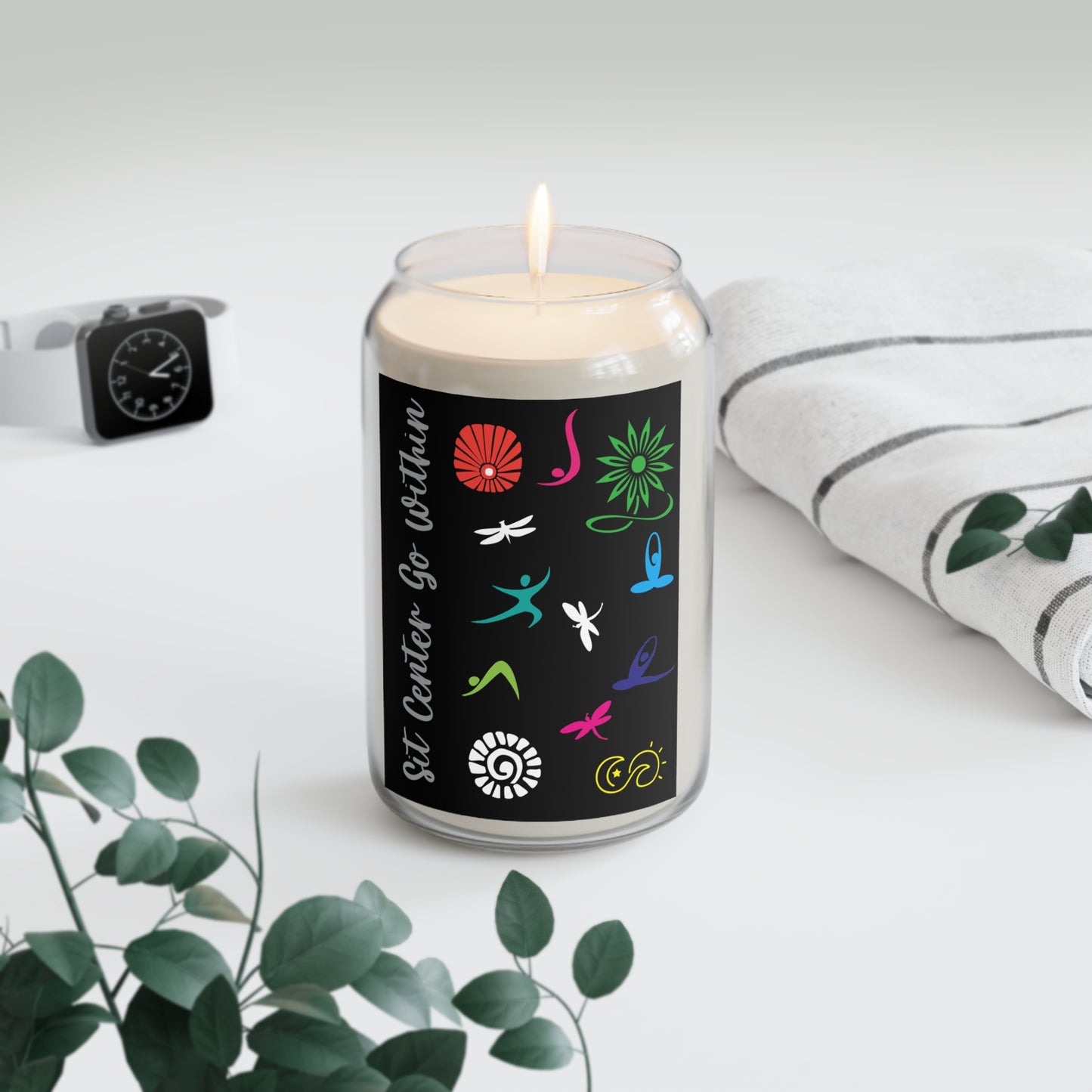 I Love Yoga Scented Soy Candles, 13.75oz