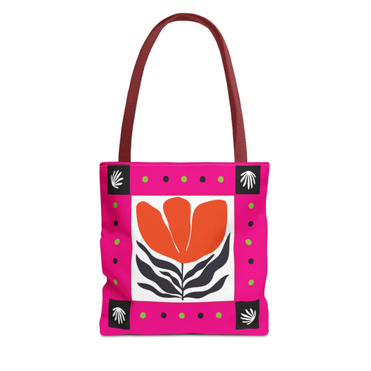 Orange Petal Pop Tote Bag