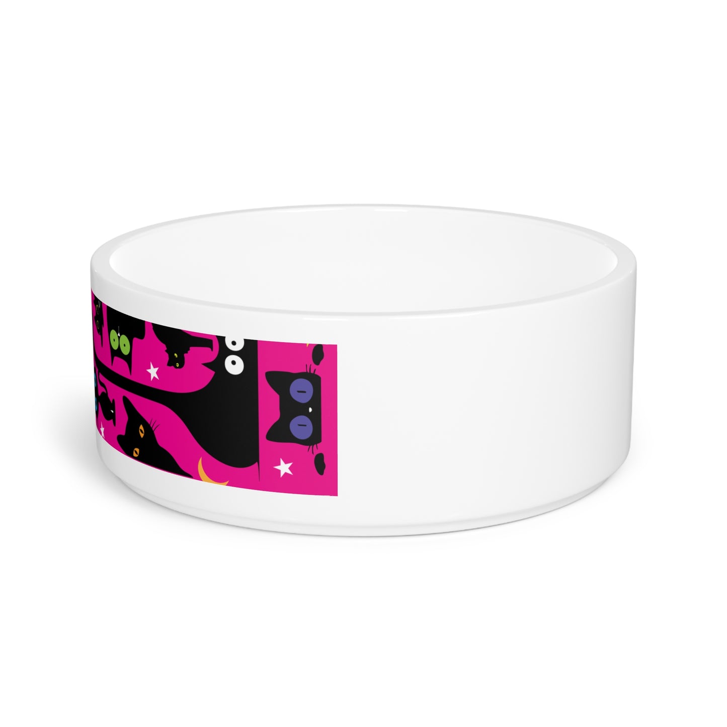 Pink Wicked Whiskers Pet Bowl