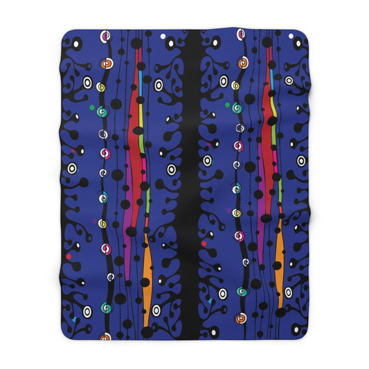 Blue Groove Sherpa Fleece Blanket