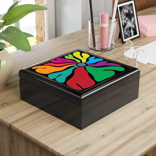 Hippie Flower Jewelry Box