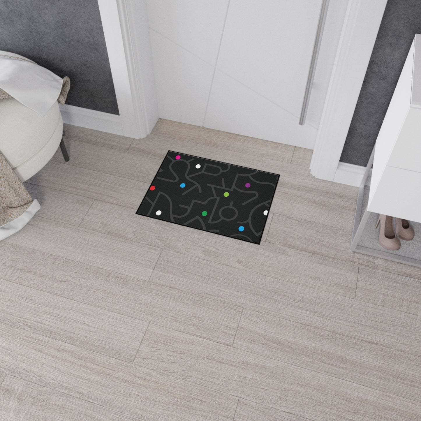 Pop Dots of Color Heavy Duty Floor Mat