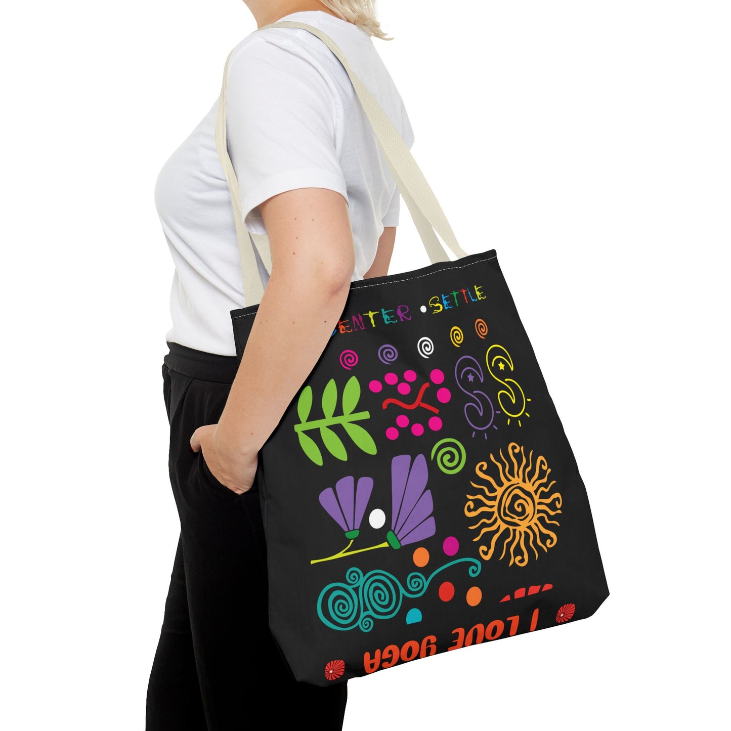 I Love Yoga Tote Bag