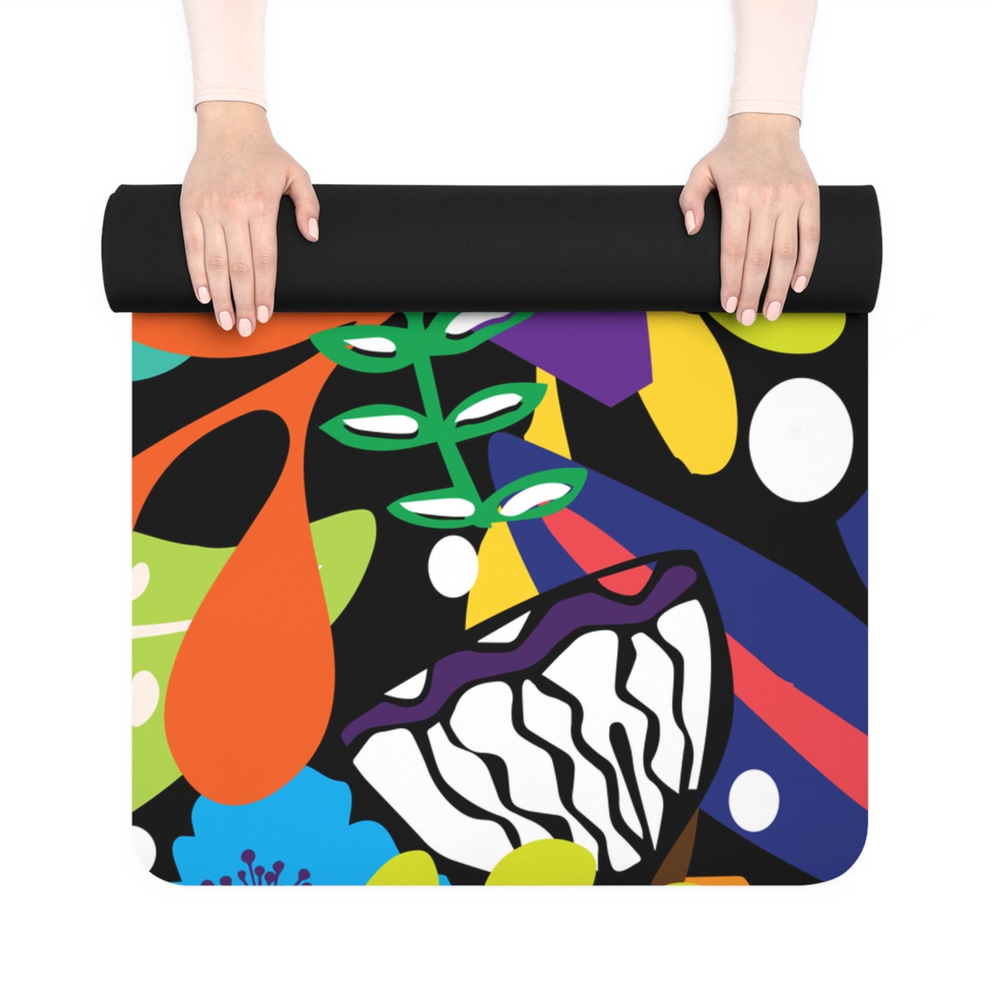 Twilight Bouquet Rubber Yoga Mat