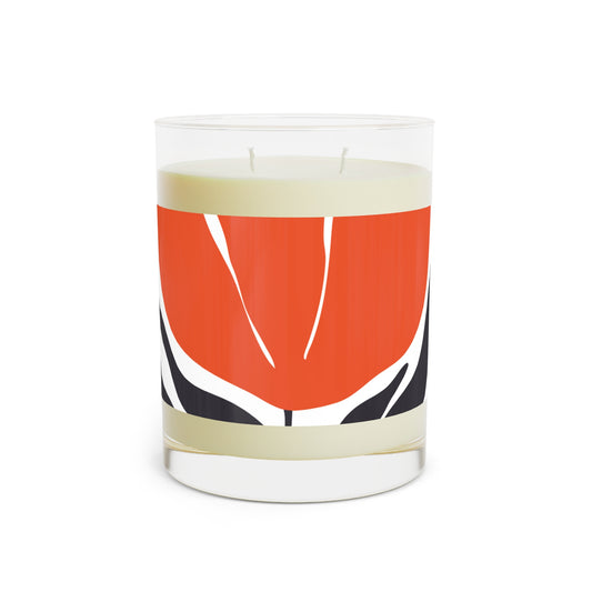Orange Petal Pop Scented Candle - Full Glass, 11oz