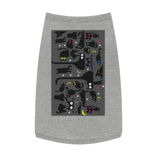 Grey Wicked Whiskers Pet Tank Top