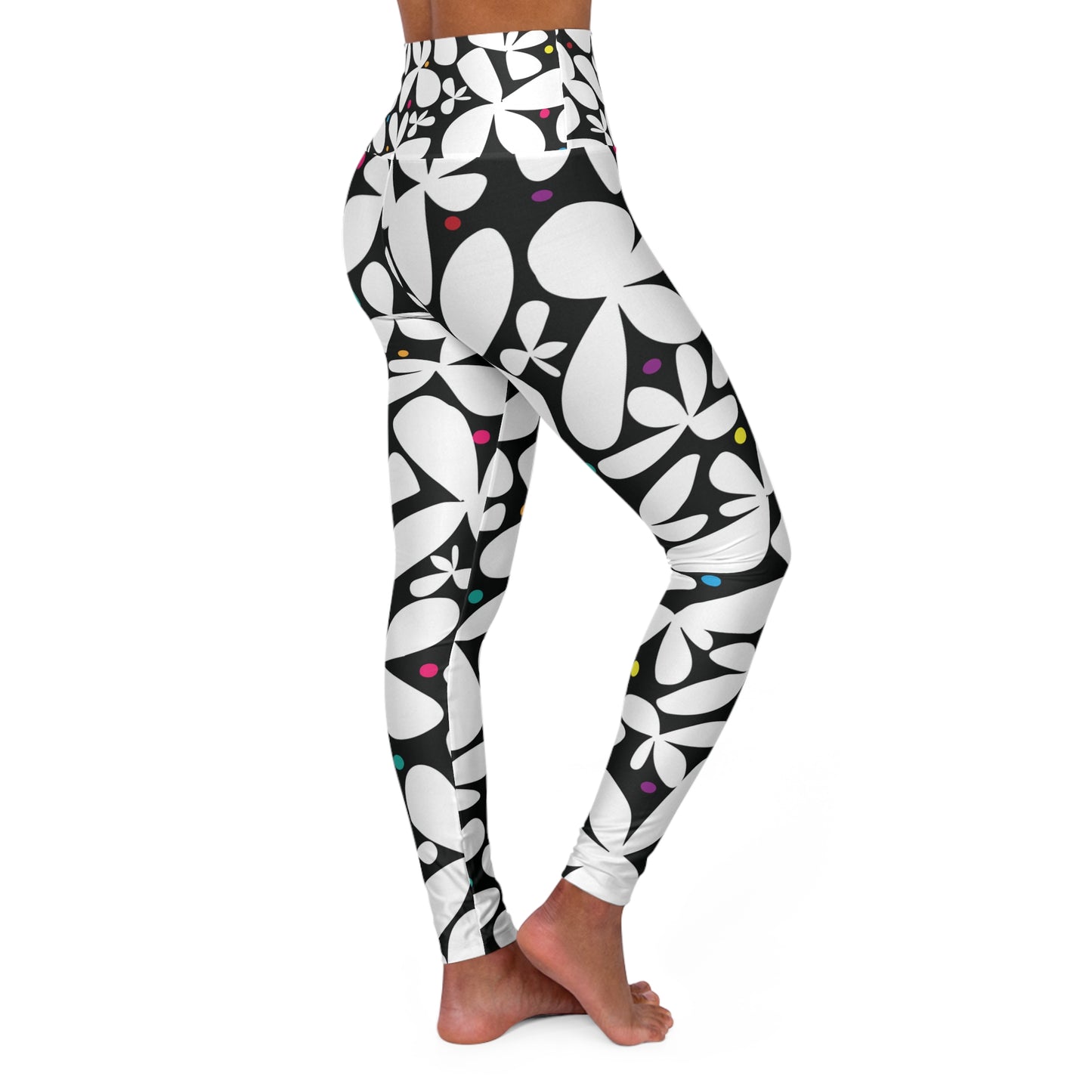 Daisy Dazzle High Waisted Yoga Leggings