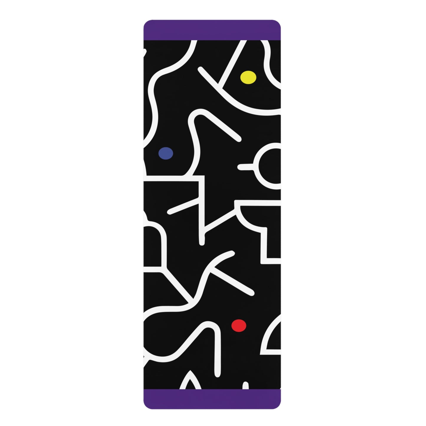 Pop Dots of Color Rubber Yoga Mat
