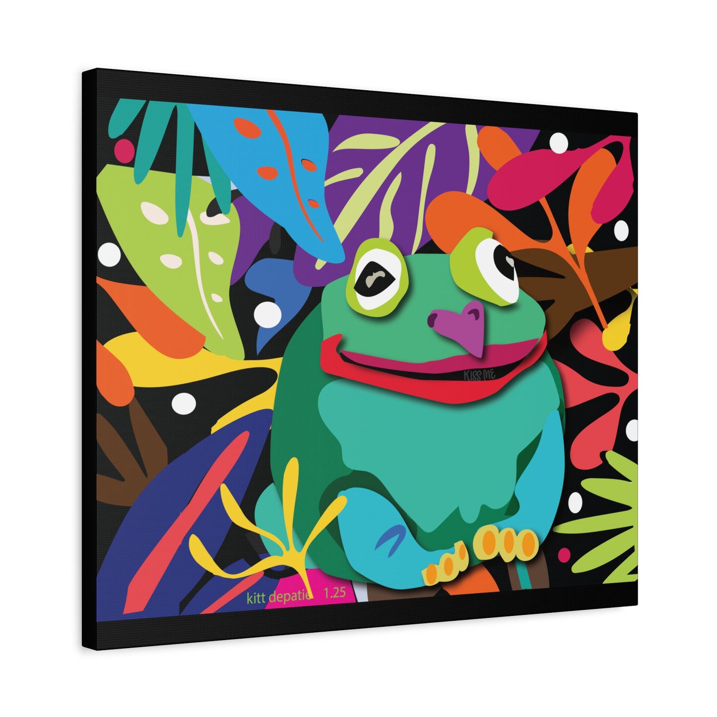 Frogalicous Matte Canvas, Stretched, 1.25"