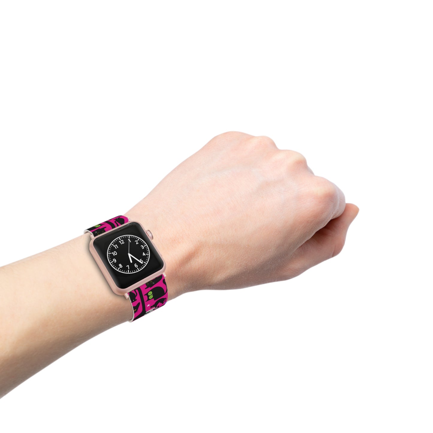Pink Wicked Whiskers Watch Band for Apple Watch