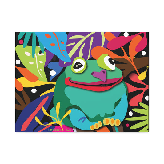 Frogalicous Matte Canvas, Stretched, 1.25"