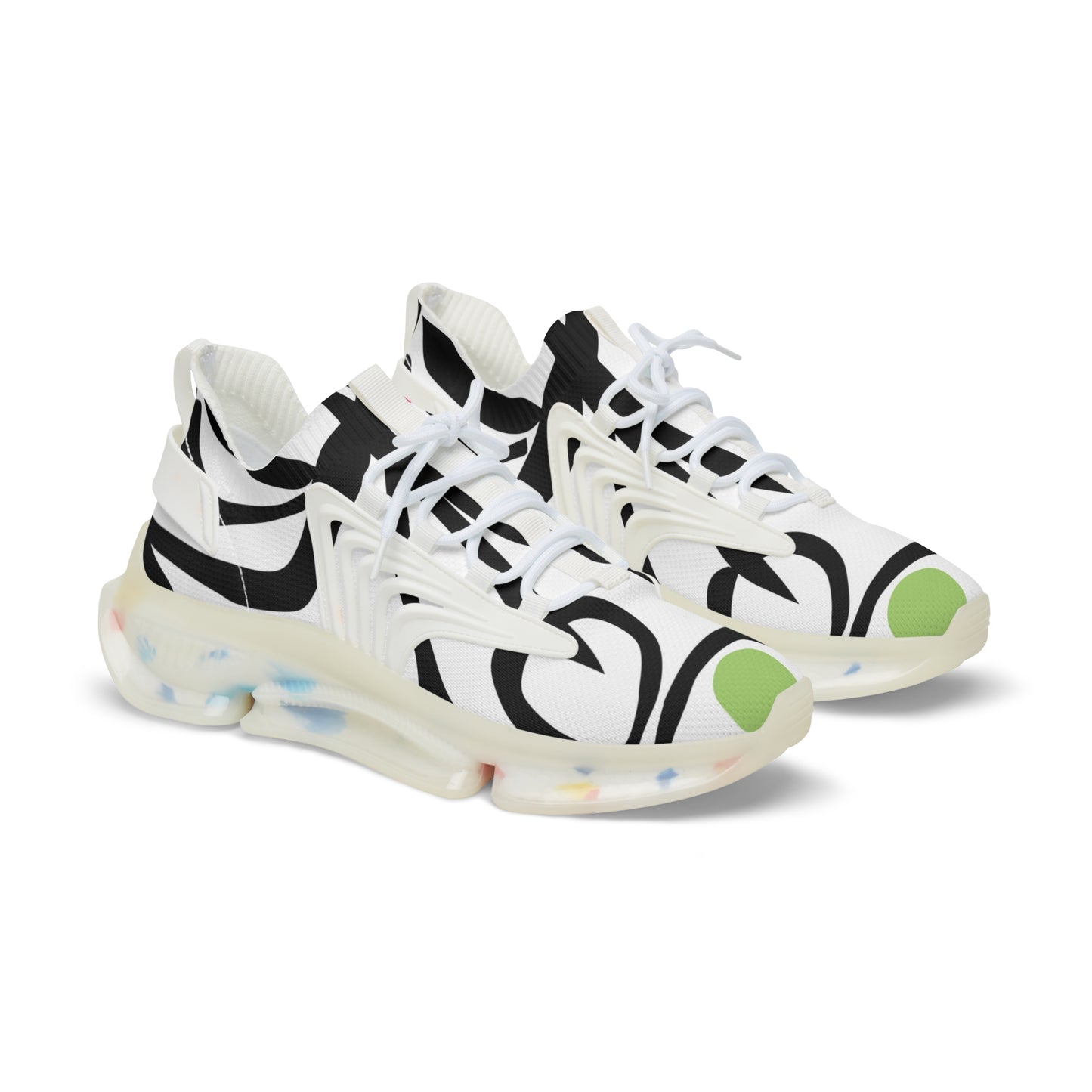 Electric Geometry Men's Mesh Sneakers