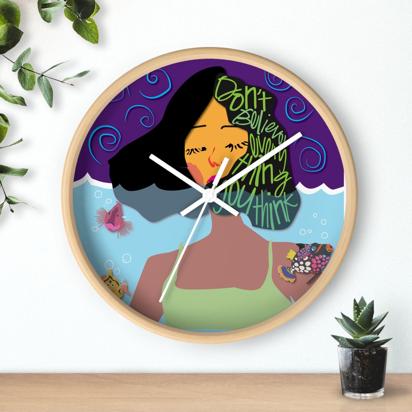 Grow Where You're Planted Wall Clock