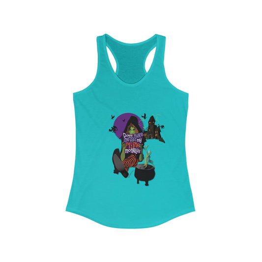 Don't Make Me Get My Monkeys Women's Racerback Tank