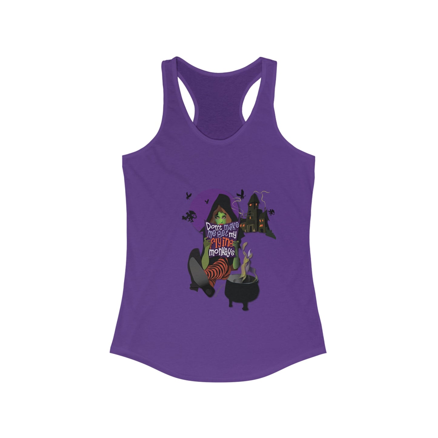 Don't Make Me Get My Monkeys Women's Racerback Tank