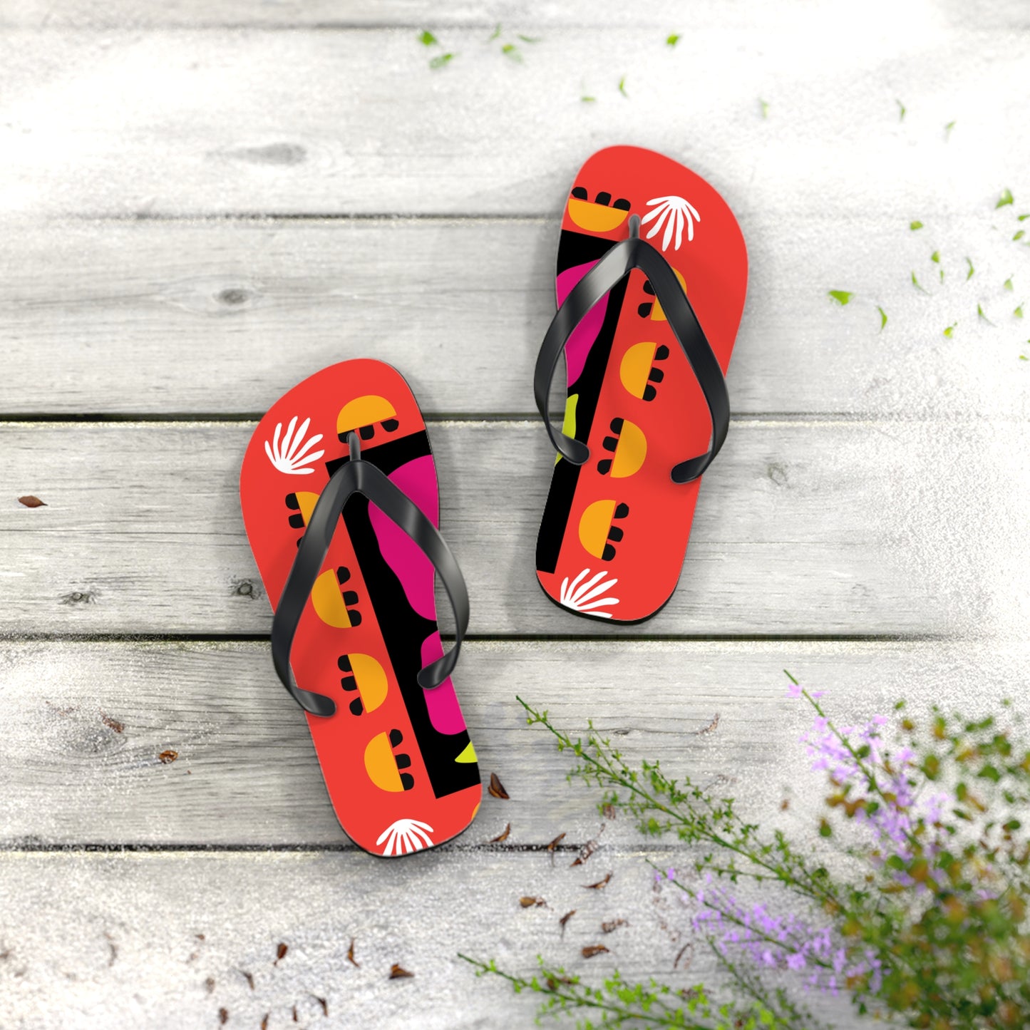 Pink Petal Pop Flip Flops