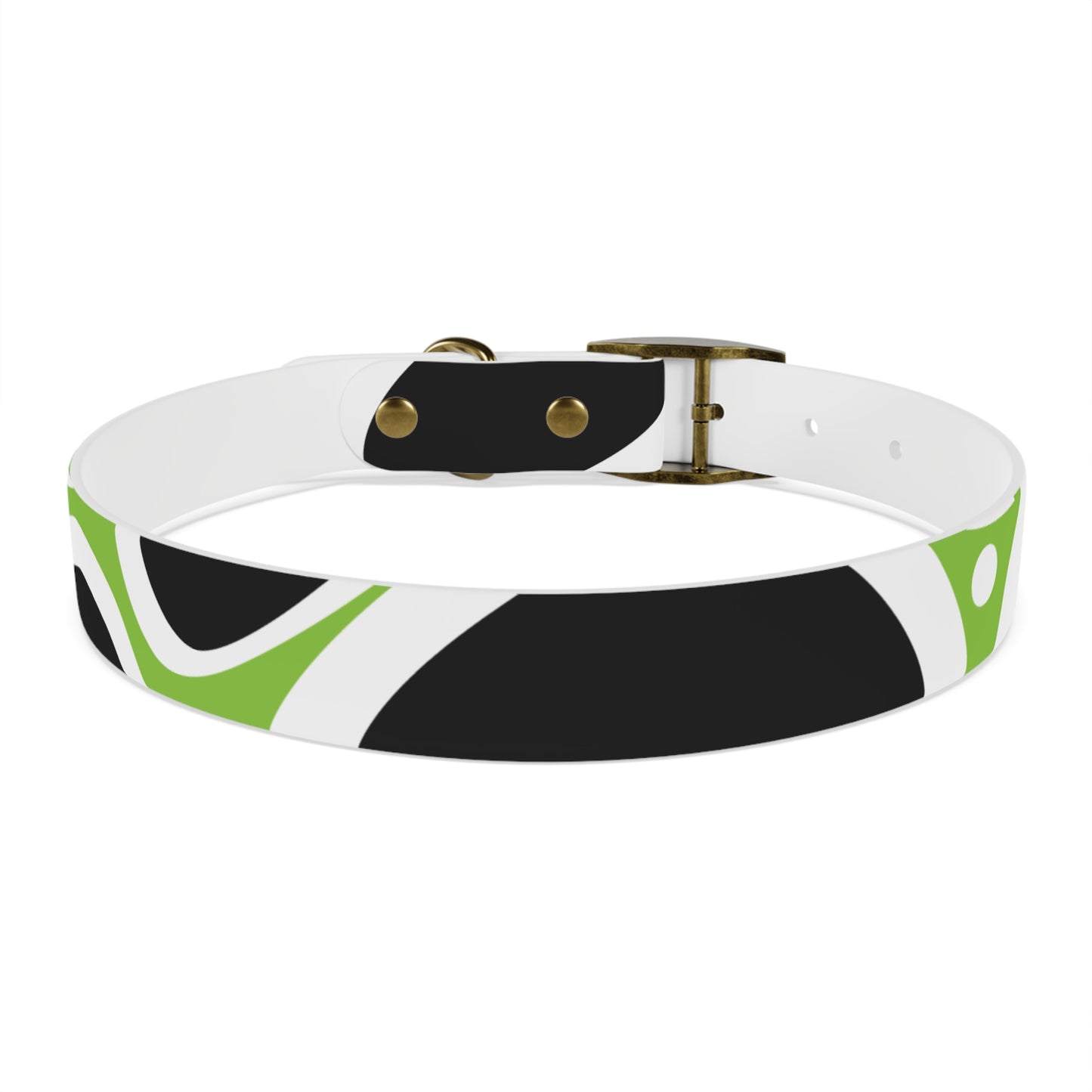 Lime Vivid Petal Edge Dog Collar