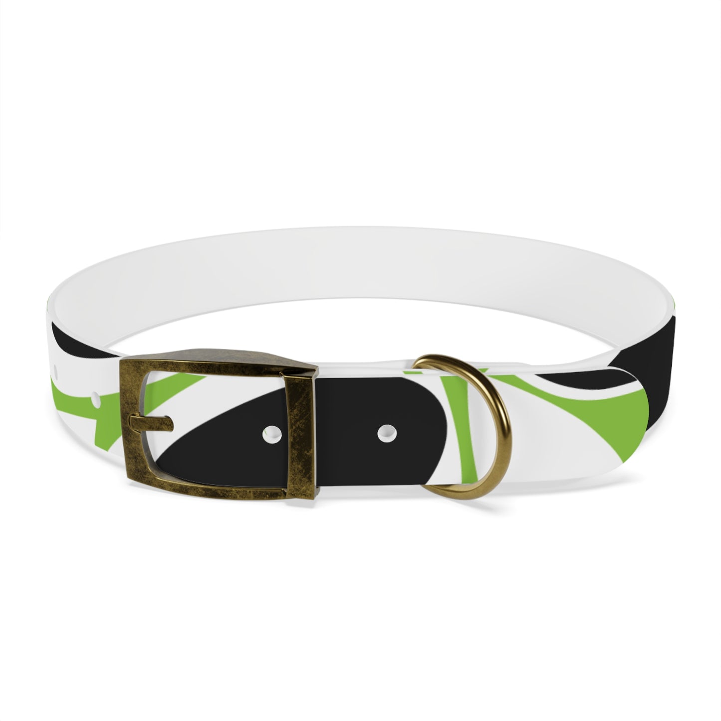 Lime Vivid Petal Edge Dog Collar