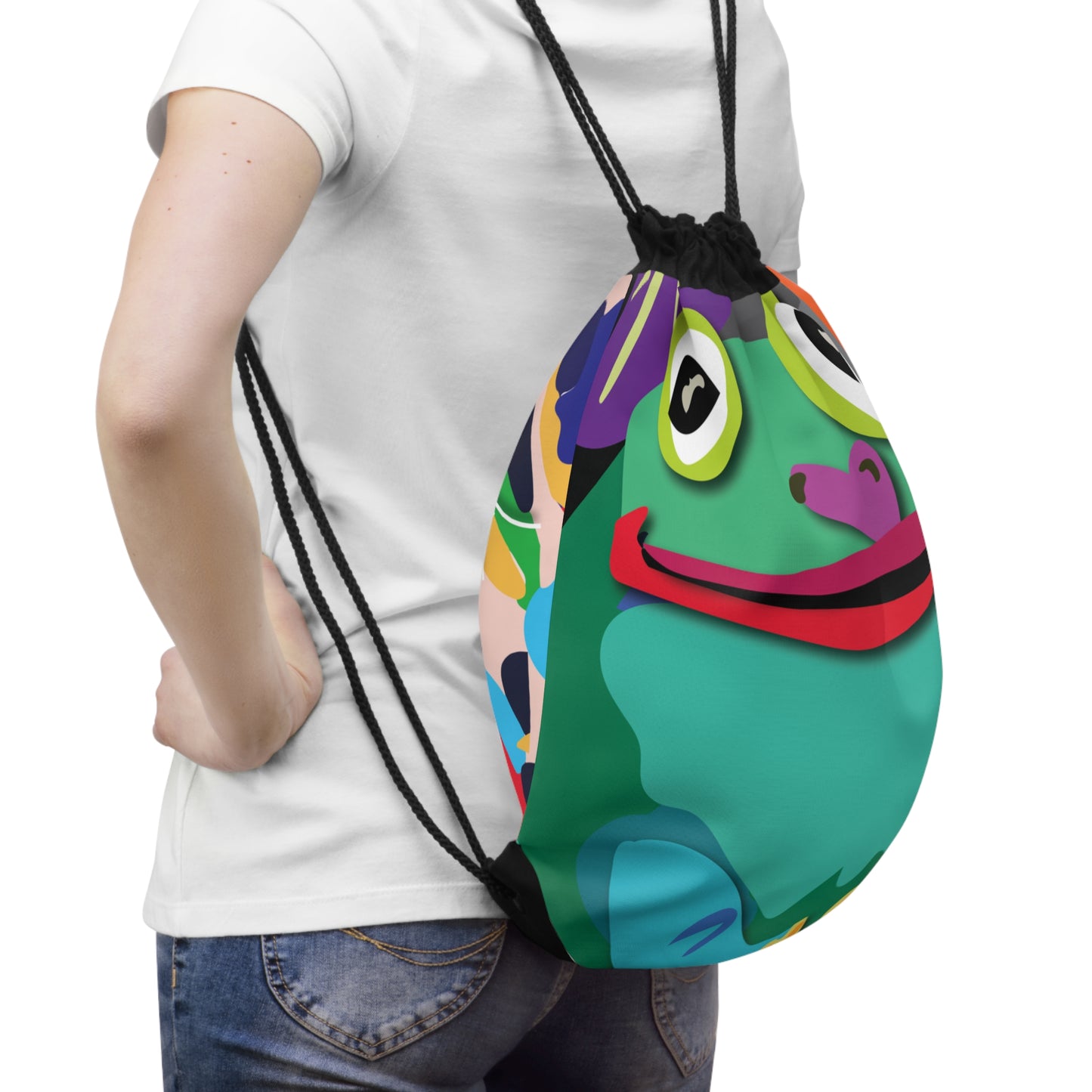 Frogilicious Drawstring Bag