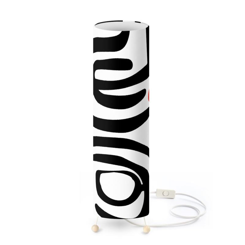 Spiral Script Tall Lamp