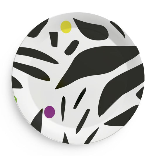 Morning Floral Plastic Plate