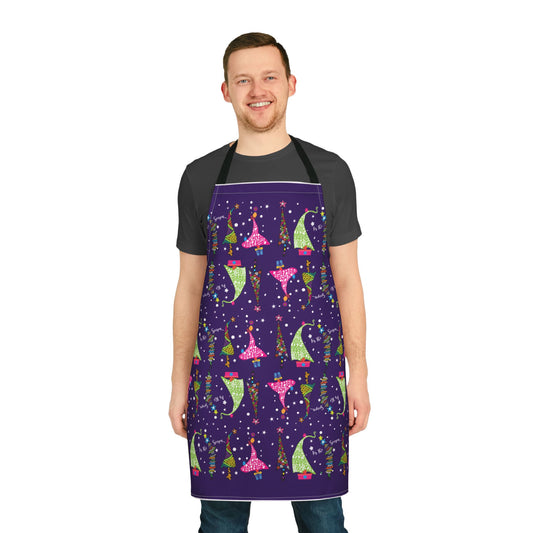 3 Trees Apron, 5-Color Straps (AOP)