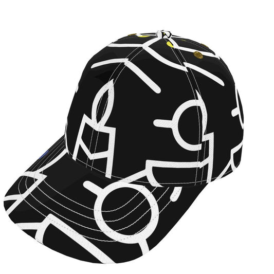 Black & White Scribbles Cap