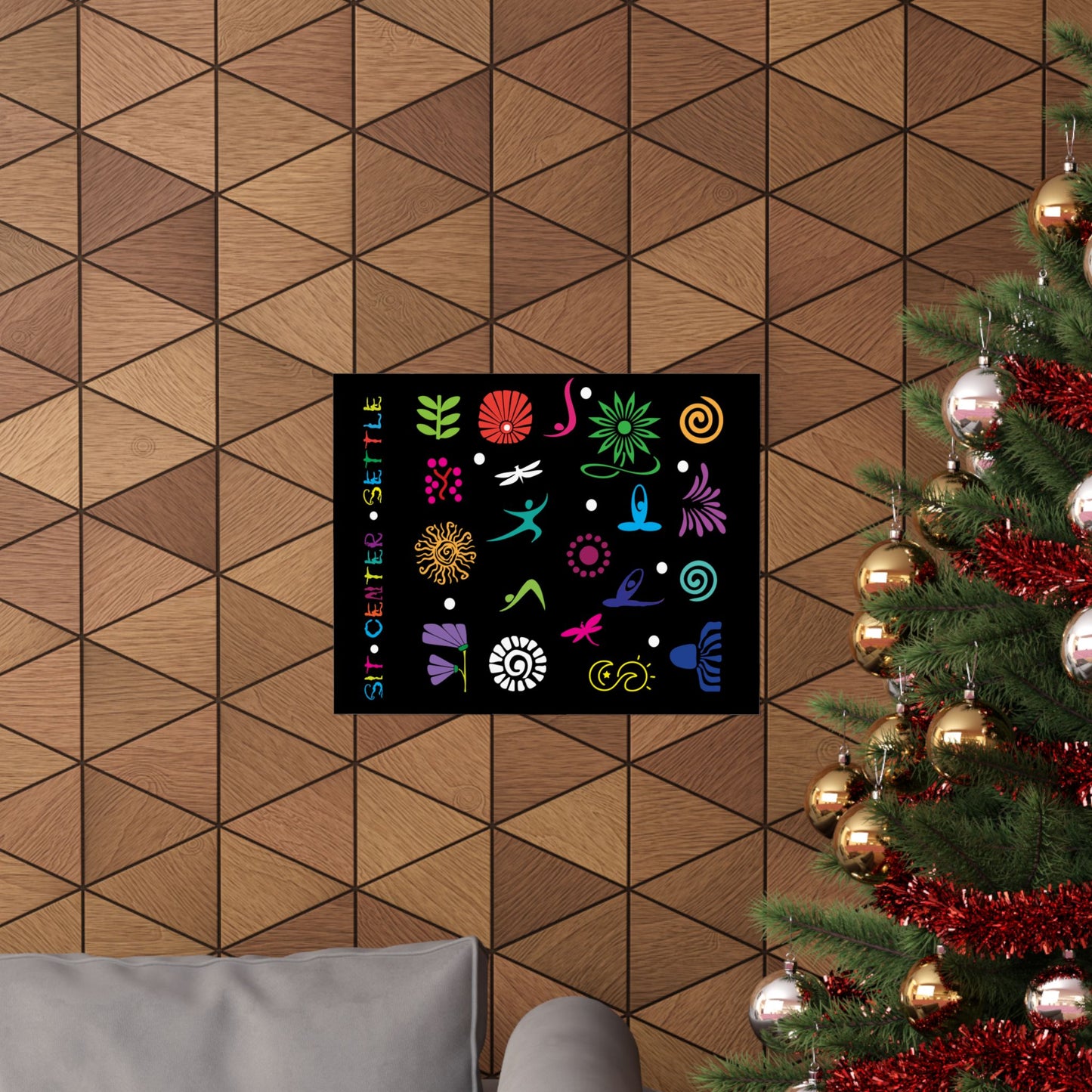 I Love Yoga Matte Horizontal Posters