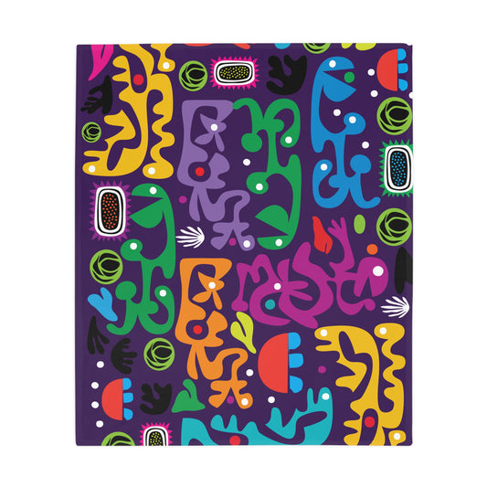 Pop Geometry Plush Fleece Blanket