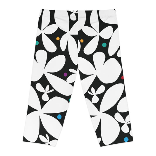 Daisy Dazzle Women's Capri Leggings