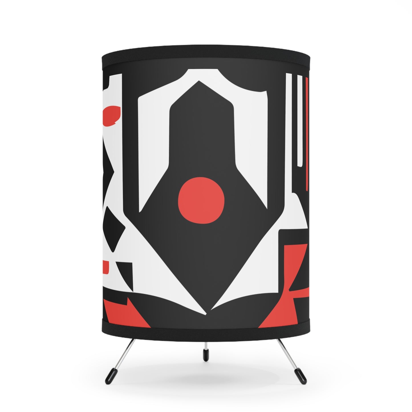 Tangerine Twist Tripod Lamp with High-Res Printed Shade, US\CA plug